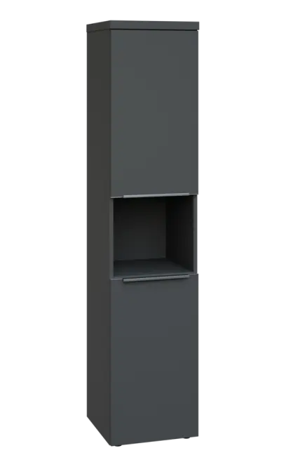 SIN 5 - 42DN kancelářská skříň, 2-dveřová/nika, pravá, 1820x400x400, antracit